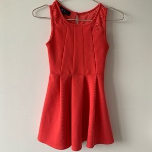 Coral colored dress girls